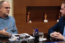 Governador e novo superintendente da Caixa discutem parcerias