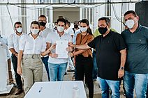 Prefeita de Lagarto assina ordem de serviço para revitalização da Praça do Gome