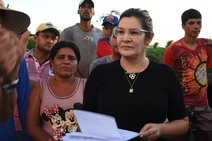 Deputada Janier Mota participa de manifestação na rodovia SE-290