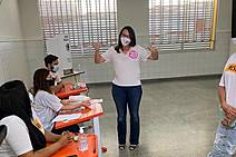 Ao votar, Danielle Garcia se diz muito confiante e tranquila