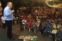 MST e grupo de João Daniel fazem ato em favor de Belivaldo 