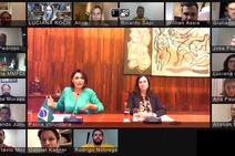 Ministra Damares e primeira-dama captam boa ação do Instituto Brasil200