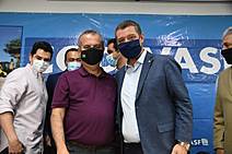 Fábio Mitidieri recebe ministro Rogério Marinho na ordem de serviço do Canal de Xingó