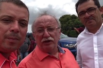 Luciano Bispo visita obras do trevo de acesso da CEASA de Itabaiana