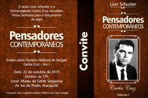 Lion Schuster lança livro sobre pensadores sergipanos