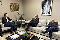 Sérgio Reis participa de reunião com secretário da Agricultura de São Paulo