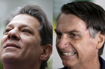 Ibope para presidente, votos válidos: Bolsonaro, 59%; Haddad, 41%