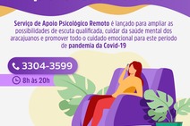 Prefeitura de Aracaju lança Serviço de Apoio Psicológico Remoto para o período de quarentena