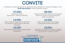 Presidente da Codevasf estará em Sergipe para assinar ordem de serviço do Canal Xingó 