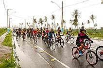 Barra dos Coqueiros realiza passeio ciclístico em alusão ao Maio Amarelo