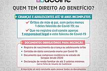 Governo de Sergipe recebe requerimentos para pagamento de benefício aos órfãos da Covid-19