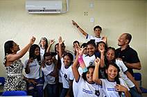 Comunidade escolar aprova conforto térmico propiciado pelo programa de climatização em unidades da rede pública estadual