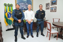 Prefeito de São Cristóvão e Comando da PM discutem segurança 
