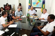 Jackson recebe direção do Sintese e discute melhorias para a categoria 