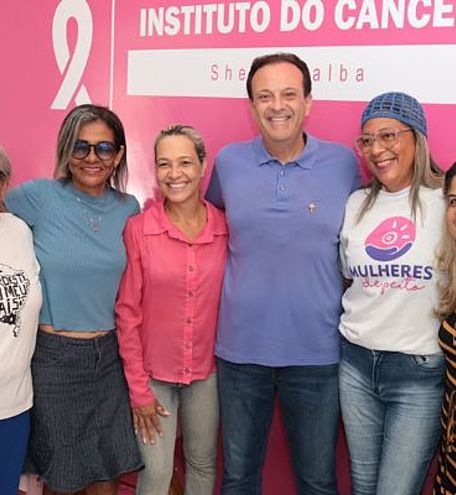 André Moura acompanha “Dia de Ação” no Instituto do Câncer Sheyla Galba